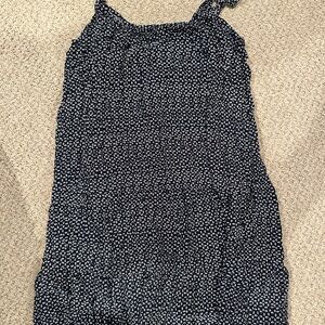 Abercrombie & Fitch Navy Floral Tiered Shift Dress